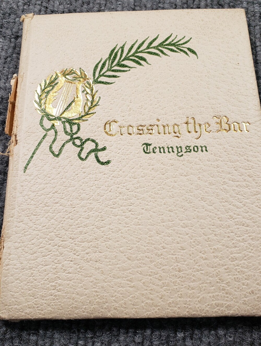 Vintage Crossing the Bar / Tennyson  Illustrated Gift Book